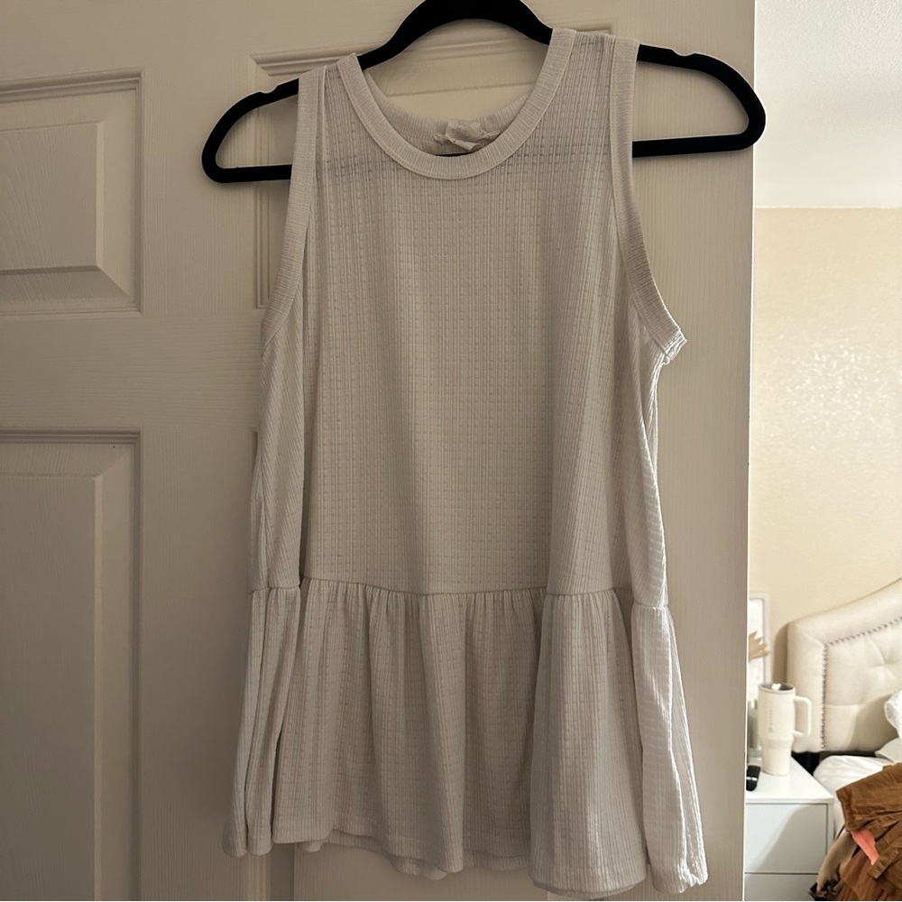 Peplum tank